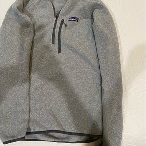Gray 1/2 zip pullover